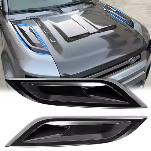 Defender 110 Accessories HOOD BONNET AIR VENT COVERS for LAND ROVER DEFENDER 90 110 L663 2020+ Car A
