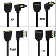 Right Angle Displayport 1.4 90 Degree DP Extension Cable 8K/60Hz 4k/144Hz DP Male to Female Display 