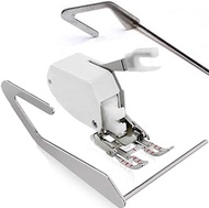 DREAMSTITCH P60444W-OT-Q01-Q02 F062 7mm Open Toe Even Feed Walking Presser Foot for Thick Fabric or Quilting Sandwich with Two Type Quilt Guide for Singer, Babylock,Janome Sewing Machine Alt : SA188