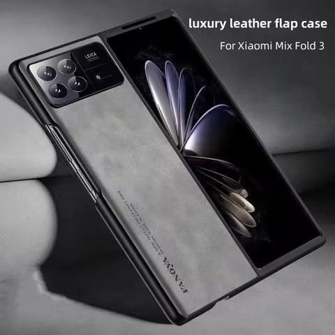 For Xiaomi MIx Fold 3 Case Luxury Leather Matte Touch Folding Phone Cover For MI X Fold3 Thin Fashio