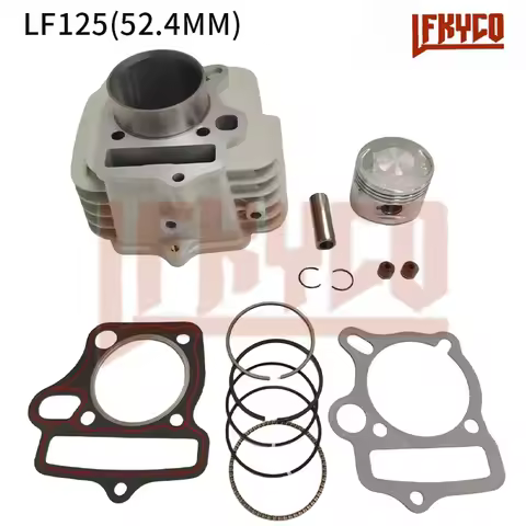 52.4mm Bore Motorcycle Accessories Engine Cylinder 125CC Piston Ring Tool Kit for Lifan LF125 Dirt P