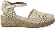 Ladies Low Juta Wedge Heel Sandals for Crocheted. Made in Spain. Espadrilles. Insole Lined with Fabr