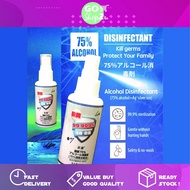 75％アルコール消毒剤 Hand Sanitizer Spray 75% ALCOHOL Disinfectant 60ml Denatured Ethanol Sanitiser Antibacterial (READY STOCK)