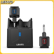 LEKATO JW-06 Digital Wireless Guitar System Transmitter Receiver with Charging Box 5.8GHz 4 Channels