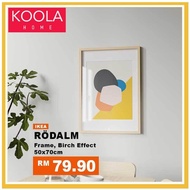 KOOLA RODALM IKEA Photo Frame 50x70 Size Besar Birch Effect 3cm Tebal Ruang Tamu Deko Rumah Living B