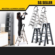 [SG SELLER] Ladder Foldable Aluminium Platform Step Stool Ladder Household Ladders