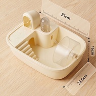 Hamster Cage Acrylic Large Space Luxury Habitat for Syrian Hamster Portable Travel