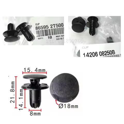 50x /100x/ 500x for Hyundai Kia Optima Front Bumper Push Retainer 1420608250B 865952T500
