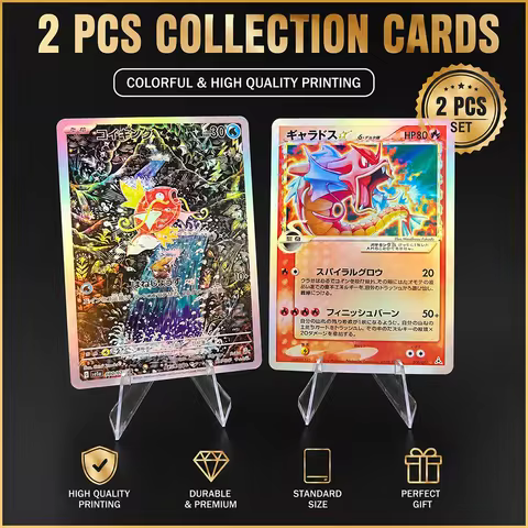 Anime Ptcg Proxy Collectible Cards Magikarp Ar & Gyarados Gold Star Rare Japanese 009/080 Sv1A Holo 