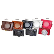 PU Leather Camera Case for Sony HX90V WX500 HX90