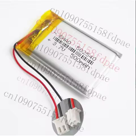 OK 3.7V 500mAh 502540 Lipo Polymer Rechargeable Battery For Mp3 GPS Earphone XH2.54
