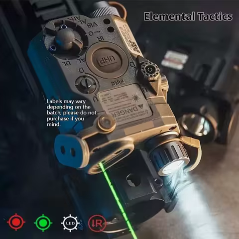 Tactical laser light PEQ15 red and green laser pointer
