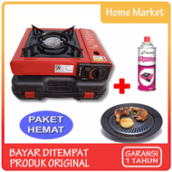 Kompor Portable Kompor Gas Portable 2 Fungsi +GAS+ULTRA GRIL PAN