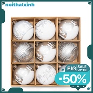 Set of 9 Christmas Balls E104 size 6cm Christmas Decoration NTXSS441