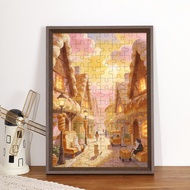 Solid Wood Puzzle Photo Frame 70x50cm Winter Light Puzzle Photo Frame 500 Pieces 1000 Pieces Puzzle 