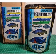 PELET IKAN CICHLID MAKANAN IKAN CHANNA AKARI PREMIUM BLUE 1mm ORIGINAL