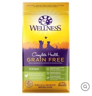 Wellness 天然 幼貓 無穀 貓糧 Complete Health Grain Free Kitten 非 instinct N&D oven-baked 奇境 acana canidae or