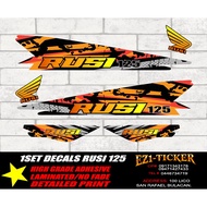 RUSI 125 RACING DECALS DESIGN 2