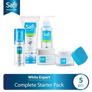 Safi White Expert Paket Lengkap 5Pcs (2in1 Cleanser&Toner+Cleanser100ml+Ultimate Essence+Day Cream45
