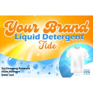 Sticker label for liquid detergent(10pcs)
