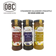 PACKER No Sugar added Fruit Jam Jem Blueberry/Strawberry/Pineapple Jam 300g 无糖蓝莓果酱 无糖草莓果酱 无糖凤梨酱黄梨酱