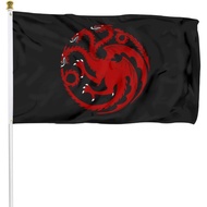 Fyon Large Flag Targaryen Flag 3X5Ft