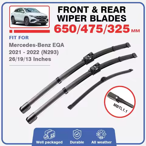 Front Rear Wiper Blades For Mercedes Benz EQA 2021 2022 H243 Windshield Windscreen Window EQA250 EQA