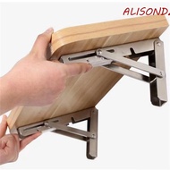 ALISONDZ Folding Shelf Bracket Bench Adjustable Space Saving Wall Mounted Long Release Arm For Table Work Table Shelve