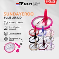 SUNDAYEROO Tumbler Lid Cover Replacement Parts with Handle Plastic Straw High Quality Tumbler Cover 