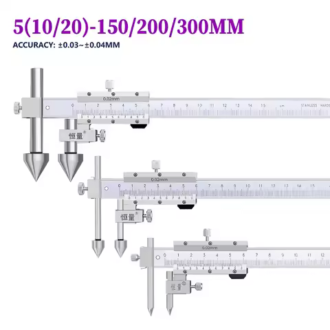 Center Distance Edge Center Hole Distance Vernier Caliper Measuring Range 150mm 200mm 300mm 4CR13 St