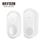 Daytech Wireless Doorbell US Plug Door Bell Wireless Chimes Waterproof 30M Range 60 Ringtone 0-110dB DB09BL