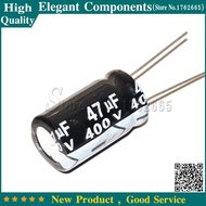 5PCS 400V 47UF 47UF 400V Aluminum Electrolytic Capacitor Size 16*25MM 400 V / 47