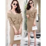 Wse390 - Abigail Outer 2in1 Knit Set And Dress UK Fit L To XL LD 100cm - 110cm PJ 93cm Knit PREMIUM 