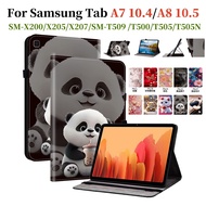 For Samsung Galaxy Tab A7 10.4 2022 2020 A8 10.5 2021 High Quality Leather Stand Flip Cover SM-X200 