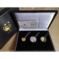 Malaysia Coin - 2011 50th  World Wild Fund WWF 100 Ringgit Gold Proof Coin Set of 3