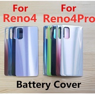 For OPPO Reno 4 Pro Back Glass Battery Cove Rear Glass Door Case Housing Back Cover Battery Back Cas