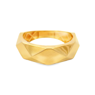 Top Cash Jewellery 916 Gold Big Width Boxy RIng