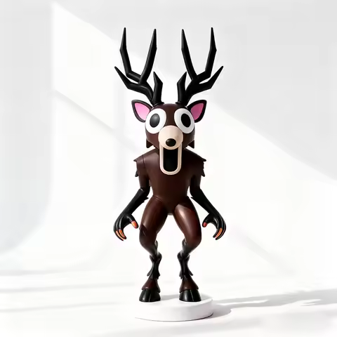 3D Printed 99 Nights In The Forest Deer Owl Goat Monster Figures Fantasy Horror Game Characters Mode