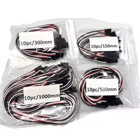 10pcs/lot 150mm 300mm 500mm 1000mm RC Servo Extension Cord Cable Wire Lead for RC Car Helicopter