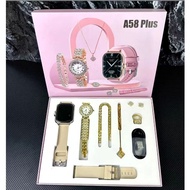 【Readystock A58 PLUS Smart Watch Women's watch 6 IN 1Men Health Monitoring Bluetooth Calling Watch Q