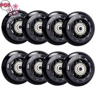 POP 8 Pack Inline Skate Wheels, Roller Skate Wheels,with Bearing 64mm