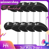 1set 11-Piece Set of Thickened Rubber Golf Iron Head Covers - Fits Most Irons,Impact-Resistant Golf 