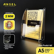 Acrylic Brochure Holder Acrylic Flyer Stand Holder - A5 - Type B Clear AVAILABLE GOSEND