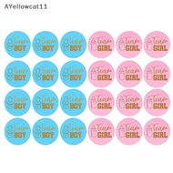 AA 24pcs/set Team Boy Team Girl Stickers Boy or Girl Vote Sticker for Gender Reveal SG