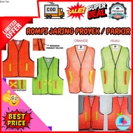 HIJAU Men's Clothing Parking Work Project Vest Orange Green Reflector Mesh Vest Scotlite Safety Refl