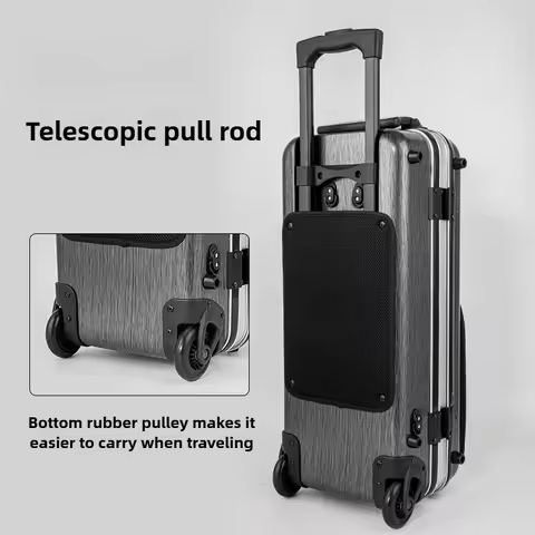 Alto Saxophone Pull Rod Box Portable Alto Saxophone Storage Case Thickened Safety Protection Bag Mus