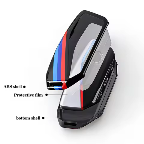 Key Case BMW 3 4 Buttons Key Shell Remote Key Case Shell Fob For 2022-2024 BMW i7 X7 G07 LCI iX I20