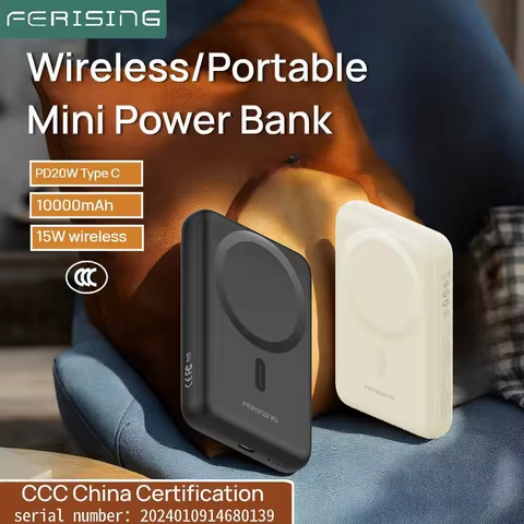 [CCC 3C] 10000mAh Magnetic Wireless Power Bank PD20W for iPhone Samsung XIaomi Type-C Portable Exter