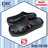 DK Shoes - Youken 145 38-43 Sepatu Sandal Selop Bakpao Baim Karet Hitam Pria / Sandal Pria / Sandal 