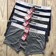 Combo 3 Quần Lót Nam Dạng Đùi Thun Lạnh FREEMAN Boxer ( giao màu ngẫu nhiên)